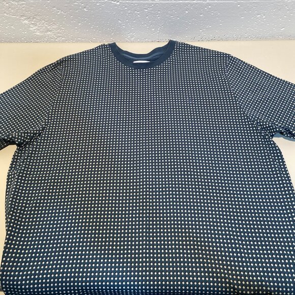 Calvin Klein Men's Dot Grid Print Short Sleeve Smooth Cotton Tee - Picture 3 of 10